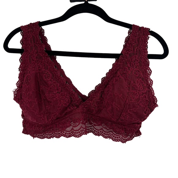 Maurice's Lined Lace Wireless Bra No Padding Bralette Comfort Women's XL - Picture 1 of 6